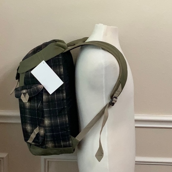 Jansport MISDEMEANOR Backpack - Black/Slate grey Shank Plaid - Picture 3 of 16